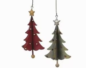 Adornos colgantes de Navidad de Metal con forma de corazón con estilo, decoración moderna para árbol de vacaciones, regalo único hecho a mano - Product Image 4