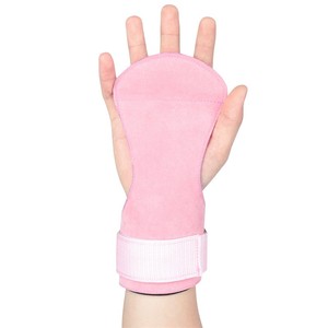 สายรัดข้อมือสำหรับยกน้ำหนักยิมนาสติกหนังวัวมีแผ่นรองมือป้องกันฝ่ามือมีตะขอสำหรับยกน้ำหนัก - Product Image 5