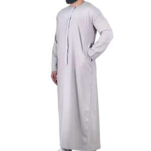 Nouveaux hommes Jubba Thobe arabe vêtements islamiques hiver musulman arabie saoudite arabe Abaya dubaï longues Robes traditionnelles - Product Image 2