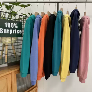 High quality custom logo 100% cotton heavyweight <b>Fleece</b> In stock Blank <b>Oversized</b> Plus Size <b>Men'S</b> <b>Hoodies</b> - Product Image 2