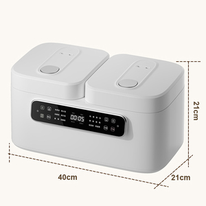Cuisinière à <span class=keywords><strong>riz</strong></span> électrique 5 litres avec revêtement intérieur en céramique, compatible <span class=keywords><strong>micro</strong></span>-<span class=keywords><strong>ondes</strong></span>, double cuve - Product Image 6