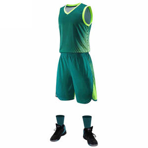 Uniforme de basket-ball d'équipe personnalisé de haute qualité vêtements de sport respirants impression par sublimation grande taille ensembles vierges en gros - Product Image 5