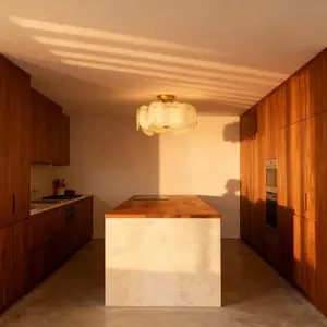 Lámpara de Techo LED PietraStone de 18W, Diseño Minimalista con Base de Hierro y Cristal para Villa, Hotel, Apartamento, Control de Interruptor de Voltaje CA - Product Image 6