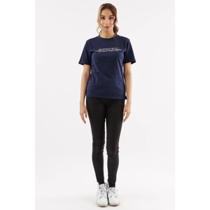 Camiseta azul gráfica para mujer con autocompasión gráfica Casual Comfort Fashion - Product Image 1