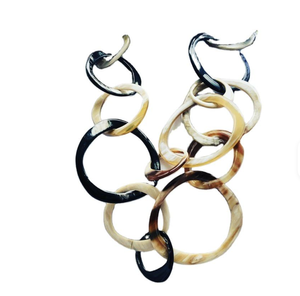 Collar de moda de cuerno de búfalo hecho a mano para mujer estilo Vintage cadena larga diseño de gran tamaño para bodas - Product Image 6