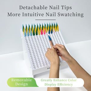 Nuevo modelo de estante de exhibición de arte de uñas Placa de <span class=keywords><strong>Color</strong></span> acrílico succión magnética TARJETA DE <span class=keywords><strong>Color</strong></span> acrílico Exhibición de arte de uñas para salón de belleza de uñas - Product Image 5