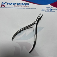 Coupe-ongles professionnel allemand en acier inoxydable, lame courbée, ouverture large, durable, pour ongles incarnés, 100 % antirouille, personnalisé pour salon