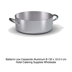 Cacerola Baja Ballarini de Aluminio, 8 l, 32 x 10.5 h cm, Suministros para Hostelería y Catering al por Mayor - Product Image 2