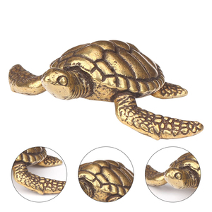 รูปปั้นรูปเต่าทำจากทองเหลืองใช้ตกแต่งบ้านและสวนรูปปั้นเต่าทำด้วยมือของตกแต่งสวน - Product Image 2