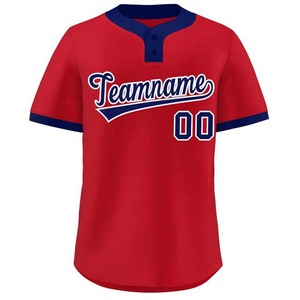 เสื้อเจอร์ซีย์เล่นเบสบอลผ้าโพลีเอสเตอร์สำหรับผู้ใหญ่ชุดเล่นกีฬาเบสบอลผลิตตามสั่ง - Product Image 2