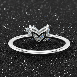 Bague de fiançailles solitaire en argent plaqué or 925 avec diamant de laboratoire certifié GIA IGI, taille Sparrow originale, 25 carats, DEF VVS VS - Product Image 2