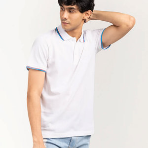 เสื้อโปโลผ้าฝ้าย100% สำหรับผู้ชายเสื้อโปโลผ้าคอตตอนสีเรียบสำหรับใส่โลโก้สีสันสดใสพิมพ์โลโก้ได้ตามต้องการ - Product Image 6