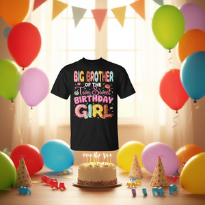 T-shirt con ciambella per il 2° compleanno della bambina, dolce regalo del fratello maggiore per la gemella di compleanno - Product Image 3