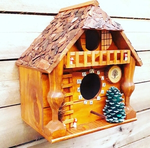 Casita de pájaros para exteriores, casa de colibrí, jardín, casas de campo, jaula de pájaros de madera, casa - Product Image 3