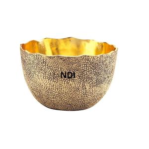 Encimera de cocina Decoración Cena Centros de mesa Cuenco de servidor de frutas decorativo Acabado brillante Cuenco de frutas de metal - Product Image 1