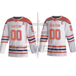 เสื้อฮ็อกกี้น้ำแข็งโพลีเอสเตอร์คุณภาพสูงชุดฮ็อกกี้น้ำแข็งระบายอากาศได้ฉลากตามต้องการ - Product Image 3