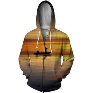 Unisex Zip-Up Hoodie Personalized Printed Breathable Street Clothing Embossed Screen Printing 3D Winter Drawstring Hoodies - Product Image 3