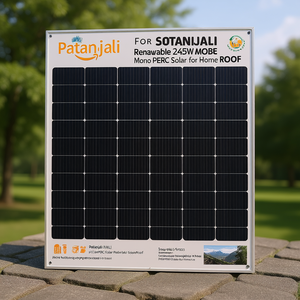 Panneau solaire monocristallin PERC 265W pour toit résidentiel Patanjali Renewable - Product Image 3