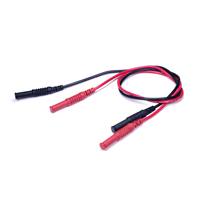 Câble de fiche banane à double extrémité de 4mm Fiche banane de sécurité Câble de prise pour multimètre numérique Câble en silicone