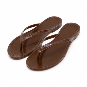 Nouvelles sandales en jelly élégantes et polyvalentes à bout ouvert pour la plage, confortables, tongs d'été en PVC pour femmes - Product Image 4