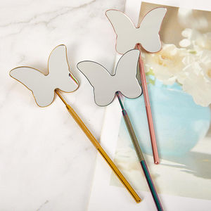 Wholesale Pro-Grade Custom Compact Personalized Cosmetic <b>Mirror</b> Wall Mounted Stainless Steel Gold-Plated Lash Extension Rear - Product Image 1