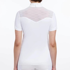 Camisa ecuestre de aspecto impresionante, diseño personalizado, transpirable, cómodo, para montar a caballo, capa base, manga corta, ropa superior, camisas de espectáculo - Product Image 6