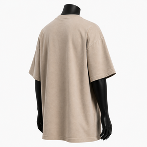 Camiseta Oversize de Algodón para Hombre, Estilo Urbano, Diseño Minimalista, Hombro Caído, Venta al por Mayor OEM - Product Image 6