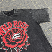 T-shirt Streetwear Personnalisé Hip Hop en Coton avec Impression Graphique DTG, Impression Numérique et Sérigraphie pour Hommes