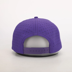 VN Ventas al por mayor Personalizable 5 Panel Golf Sombrero Láser Corte Agujeros 2D Bordado Logo Cuerda Impermeable Plástico Cierre trasero Ajustable - Product Image 5