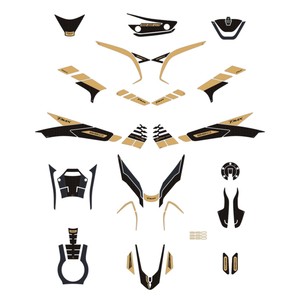 Kit Adesivi 3D-Gold Rollerschutz Compatibile con Yamaha Tmax 560 2022-2023 Adesivi per Moto - Product Image 1