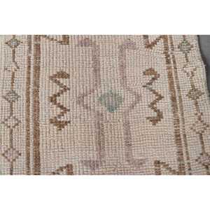 พรมเฮอร์กีวินเทจขนาด 2.3x10.6 ฟุต สีน้ำตาลออมเบร พรมขนแกะตุรกี - Product Image 5