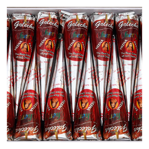 Best Quality Cherry <b>Red</b> <b>Henna</b> Cones Herbal Blend Long-Lasting <b>Red</b> Color 12 Cones Pack For Painless Temporary Tattoo & Body Art - Product Image 1