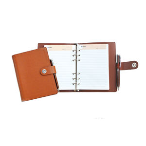 Funda para cuaderno de cuero de lujo unisex con portalápices de oficina de alta calidad, regalo corporativo perfecto para hombres y mujeres - Product Image 3