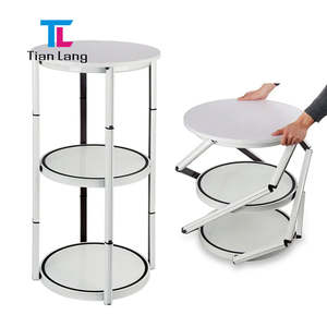 20x20 Snabbbyggnad Cabina de exhibición enrollable portátil Fällbar Torre de giro de aluminio Ljusbox para Expo Fair Ateranvändbar Utställning - Product Image 4