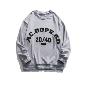 T-shirt d'été à manches longues pour homme, unisexe, en coton de haute qualité, coupe classique, col en V personnalisé, en molleton anti-boulochage, avec logo brodé - Product Image 4