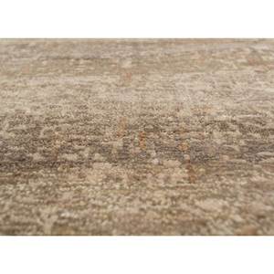 Alfombra de Lana Tejida a Mano en Color Beige Marrón, Diseño Abstracto para Sala de Estar, Entrada, Rectangular, Forma de Rompecabezas, Marrón 3D, Certificada en India - Product Image 3