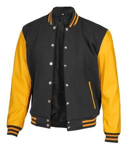 Chaqueta universitaria de béisbol informal a la moda al por mayor, chaqueta personalizada de algodón y poliéster con letras, chaqueta universitaria para hombre - Product Image 5