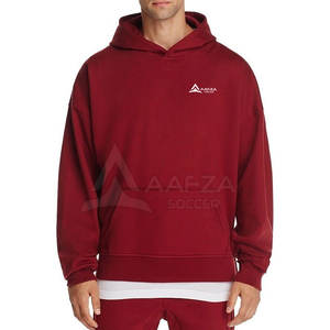 Sudaderas Extra Grandes de Alta Calidad para Hombre, Ropa Urbana de Invierno, 100% Algodón, Diseño Sólido, Cuello con Capucha, Transpirable, de Secado Rápido - Product Image 1