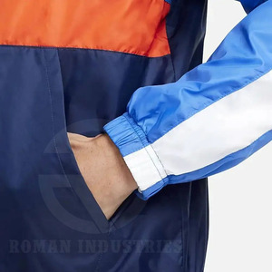 OEM Custom Windbreaker Suit Two Piece Short Set <b>Zip</b> <b>up</b> <b>Jacket</b> Sweatsuit Nylon Zipper Track Suit Windbreaker Tracksuit for Men - Product Image 5