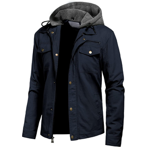Custom Made High Quality <b>Canvas</b> Cotton Thick Winter Zip up Man <b>Jacket</b> OEM Manufacturer New Latest Design Men's <b>Jackets</b> - Product Image 1