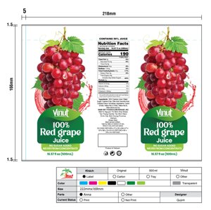 16.57 onzas líquidas 100% jugo de uva roja sin azúcar añadida - Product Image 2