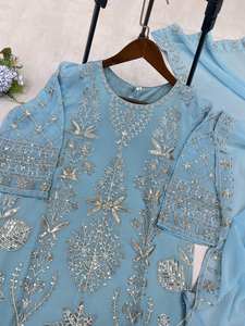 เสื้อปักเลื่อมดีไซน์เนอร์ขายดีติดอันดับพร้อมพลาโซและดูแพตตาชุดชนเผ่าหรูหราสำหรับงานปาร์ตี้และโอกาสรื่นเริง - Product Image 4