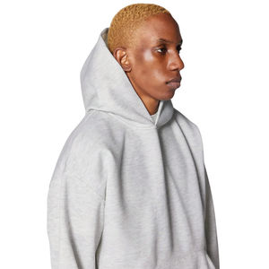 Meilleure qualité mode français éponge coton Polyester sans ficelle solide Normal régulier blanc plaine surdimensionné unisexe hommes sweats à capuche - Product Image 4