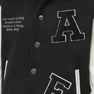 Custom Unisex <b>Vintage</b> <b>Varsity</b> <b>Jacket</b> Men's Wool Letterman Baseball <b>Jacket</b> Streetwear Patchwork Bomber <b>Jacket</b> Leather Sleeves - Product Image 2