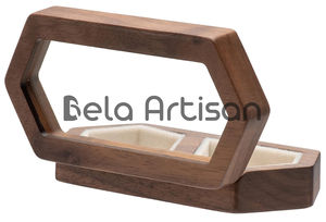 Pedidos a granel de propuesta de patrón cuadrado grabado y cajas de portadores de anillos para colecciones de joyas de minoristas - Product Image 5