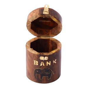 Nautical Wood Piggy <b>Bank</b> Money <b>Bank</b> and Cash Box for Kids <b>Elephant</b> Cylindrical Money <b>Bank</b> Shaped for Kids & Childern's Gift - Product Image 4