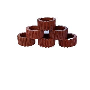 Servilletero de madera de diseño moderno para decoraciones de mesa de cena en ocasiones especiales como fiestas, bodas, vacaciones de Navidad - Product Image 1