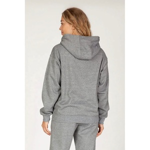 เสื้อมีฮู้ดแบบสวมหัวของผู้หญิงมีฮู้ดสำหรับฤดูหนาวพิมพ์ลายเปล่าฉลากส่วนตัวแฟชั่นลำลองขายส่งจำนวนมาก - Product Image 4