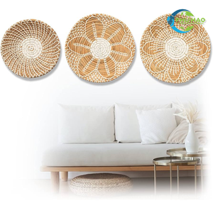 Meilleure vente!!! DÉCOR DE PANIER DE TENTURE AU MUR TISSÉ À LA MAIN Vietnamien Parfait pour la personnalisation de la décoration intérieure de style moderne et Boho - Product Image 6