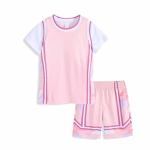 <b>Kids</b> <b>Basketball</b> <b>Jersey</b> Set Custom Sports Uniform Sleeveless <b>Basketball</b> Shirt & Shorts 2 Piece Set With Name Number - Product Image 4